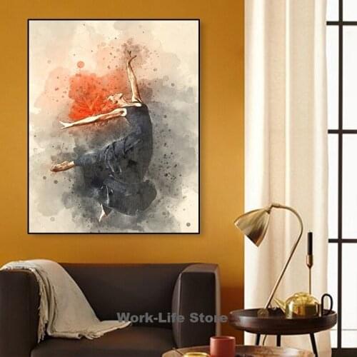 Artist Figure Oil Wall Canvas Painting Poster Elegant Ballet Dancing Girl Picture Print Nordic Modern For Living Room Home Decor
