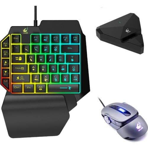 Left Hand Keyboard Single Hand Keyboar Gaming Keyboard Simulator Throne For Mobile Tablet Laptop PUBG Game PS4