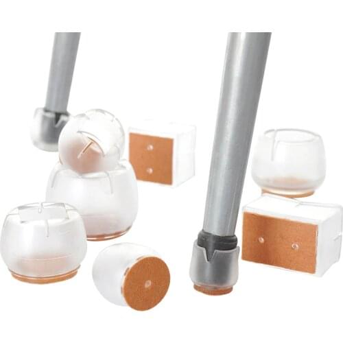 8pcs Non slip Silicone Chair Leg Caps Feet Pads Furniture Table Covers Wood Floor Protectors