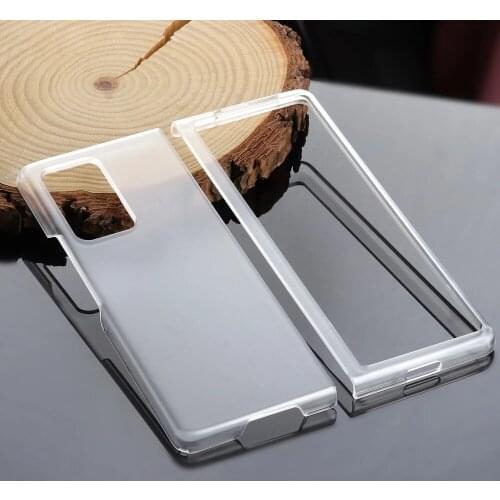 New Transparent Cover for Samsung Galaxy Z Fold 3 /Z Fold 2 5G Fold Case Foldable Clear Shockproof Protective Coque