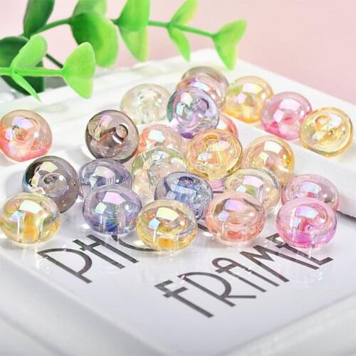Wholesale 70pcs 14MM AB Colors Roundle Jewelry Bracelet Spacer Beads DIY Findings Ornament Accessories Necklace Earring DIY