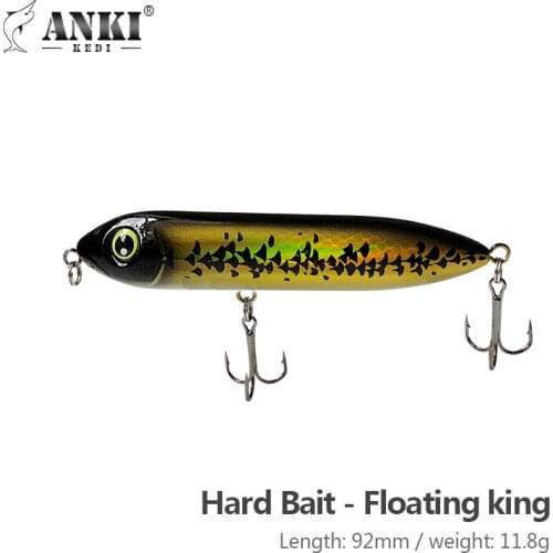 ANKIKEDI Floating Water With Steel Balls Coating Color Temptation Luminous Free Pendulum 11.8g/92mm L Free Pendulum Hard