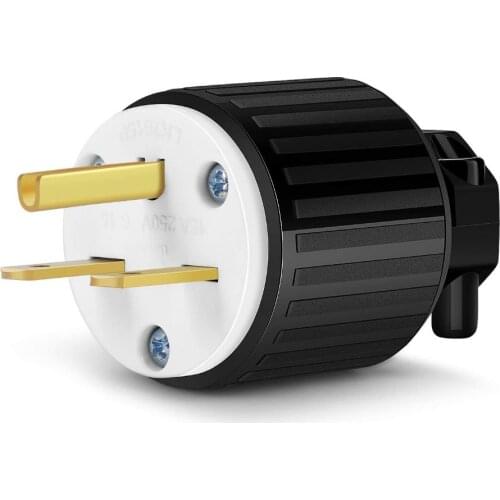 Nema 6-15P 20A 250V Industrial Plug, Easy Assembly USA Canada 3-Prong Male Connector