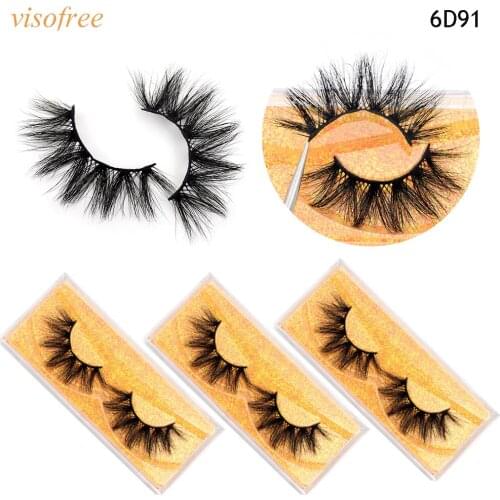 Visofree 3D Mink Eyelashes Dramatic Long Eyelashes Makeup Full Strip Lashes False Eyelashes Reusable faux cils maquillaje lashes
