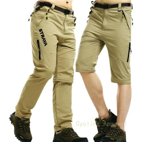 Detachable Bicycle Pants Sport Climbing Hiking Cycling Pants Trousers for Men Strava Mountain Bike Mtb Pants High Quality