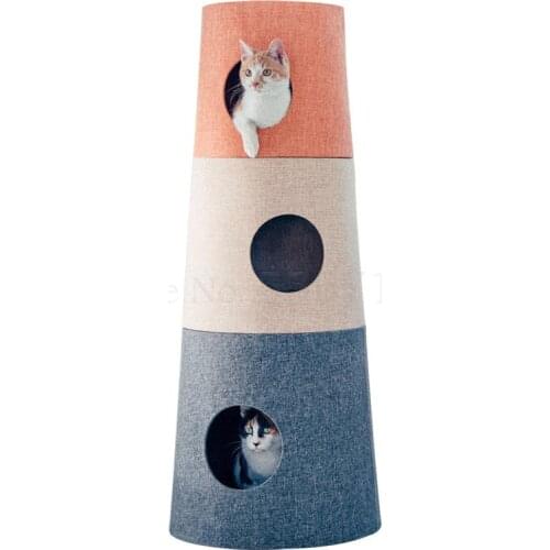 Cat supplies climbing frame Tongtianzhu multi-layer cat toy large cat tower cat nest platform villa