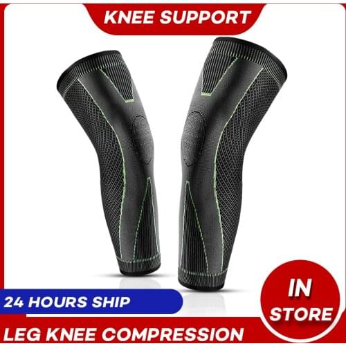 High Elastic Calf Leg Sleeves Compression Knee Sleeves For Basketball Thin Leg Knee Brace Support Pads