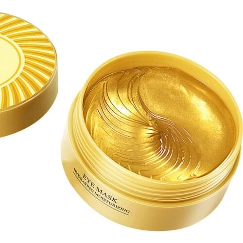 Gold Eye Mask Anti Aging Repaire Wrinkle Lighten Eye Skin Remover Moisture Replenishment Dark Eye Circle Eye Care