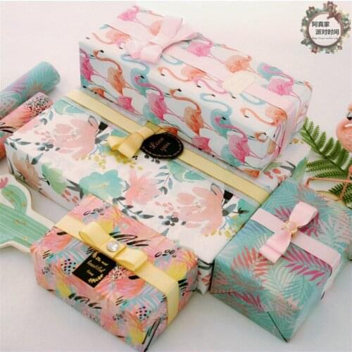 10sheet Cute Children Birthday Gift Wrapping Paper Flower Bouquet Packaing Paper Book Cover Florist supplies