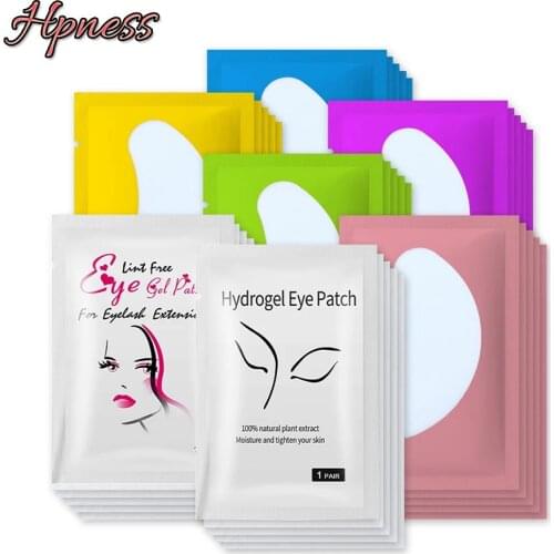 20/50/100/200/500 Pairs New Patches Eyelash Under Eye Pads Lash Eyelash Extension Patches Eye Tips Sticker Wraps Makeup Tools