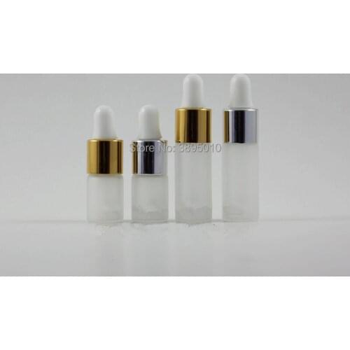 3ml 5ml Glass perfume Vials Essential Oils Bottle In Refillable Dropper Fragrance Containers bottles F1125