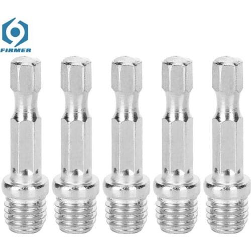 5 Pcs M10 Drill Connecting Rod Adapter Electric Drills Screw Shaft Disk Conversion Stick Thread Connecting Rod
