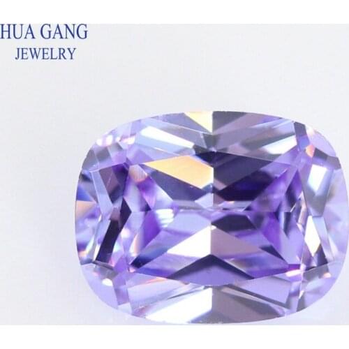 5A Lavender Baguette Shape Cut CZ Stone Synthetic Gems Cubic Zirconia For Jewelry Size 5x7~10x14 Free Shipping