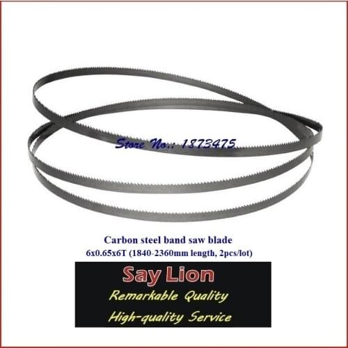 6x0.65x6T; (1840-2360mm length, 2pcs/lot); wooden cutting, carbon steel band saw blade