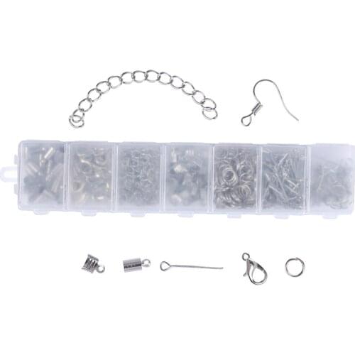 Jewelry Making Kit Jewelry Findings Starter Kit Jewelry Beading Making - Earring Hook, Rings,Lobster Clasp ,Extend Chain