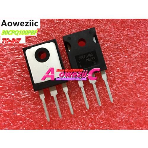 Aoweziic 2017+ 100% new imported original 30CPQ100PBF 30CPQ100 TO-247 Schottky Rectifier 2 x 15A 30A 100V