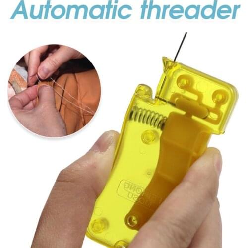 Automatic Needle Threader Sewing Needle Device Hand Machine DIY Tool Sewing Needles Parts Home Elderly Sewing Guide Accessories