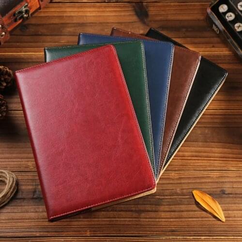 Notepad PU A5 Notebook Business Office Stationery Diary Plan Travel Paper Sketch Book Memo Pad Notebook Office School Supplies