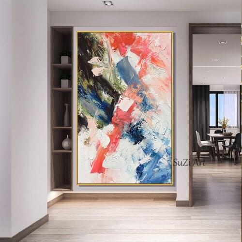 Large Abstract Paintings Modern Oil Painting On Canvas Handpainted Wall Art Pictures for Living Room Bedroom Decorative Textured