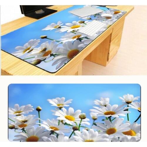 Mairuige Flower Locking Edge 30x80cm 40x90cm Notbook Computer Large Mouse Pad Rubber Big Gaming Gamer To Laptop Desk Mat