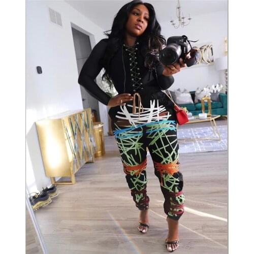 Imcute Two Piece Women Set Casual Outfit Spring Fall Clothes Sweatshirt Crop Top Printed pants Women Sweat Suit Set Tracksuit