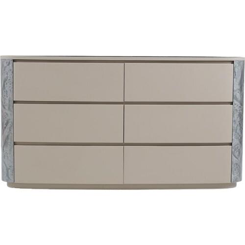 Italian light luxury solid wood side cabinet household living room porch storage cabinet high-end furniture