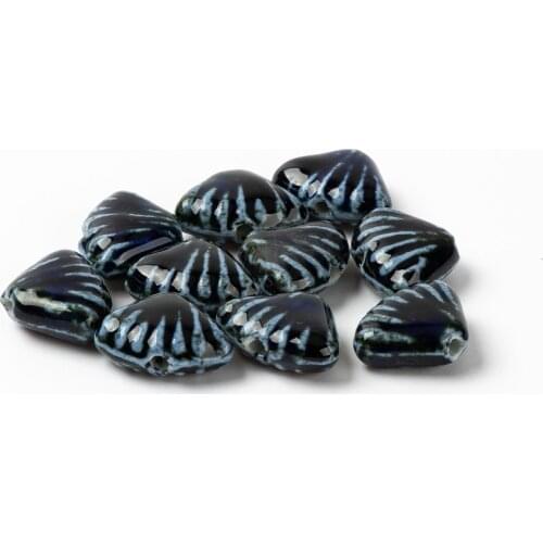 Special Shape Ceramic Bead Shell shape Ceramics beads DIY Part Wholesale free shipping A330A