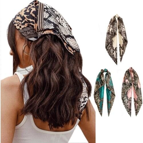 JTVOVO 90*90cm Square Silk luxury Scarf Women Headband Fashion Print Neck Scarfs Office Hair Band Hand Kerchief Female Bandana