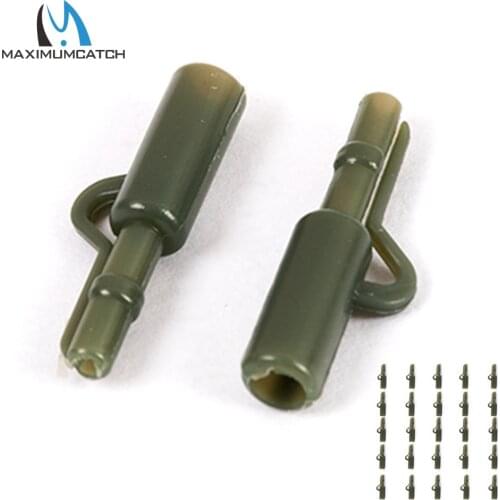 Maximumcatch Carp Fishing 25pc Safety Lead Clips with Pins Tail Rubber Tubes Carp Fishing Terminal Tackle Tools