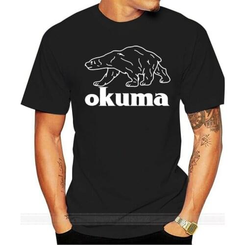 Male brand teeshirt men summer cotton t shirt Okuma Fishing Logo T-shirt Mens Tee
