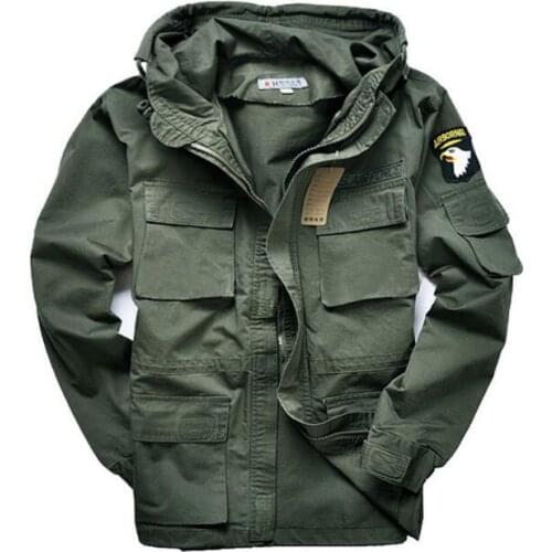 Men 100% cotton can accept waist Military Fleece jackets US 101 army air force bomber Pilot Coats Outdoor hiking hunting jackets