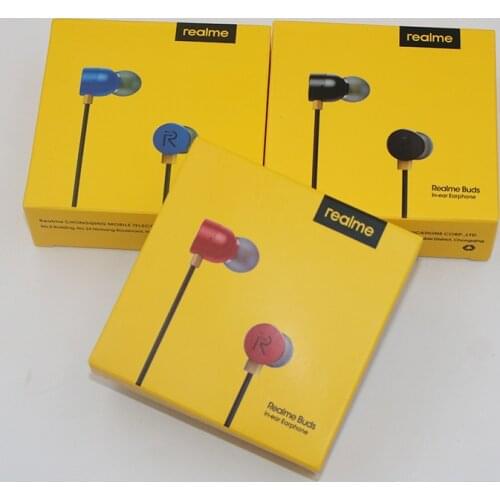 Realme Buds 3.5mm Earphone Earbuds In-Ear Wired Magnetic Earphone Headset For Realme 3 6 Pro 6 6i 7i 6S X2 X3 X Q Q2 Q2i V3 V5