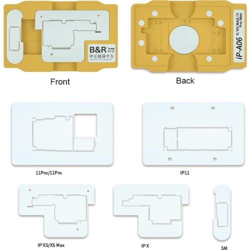 Newest Middle Frame Welding Platform for X XS XSMAX 11 11PRO PROMAX Logic Board Rework Fixture With BGA Reballing Stencil