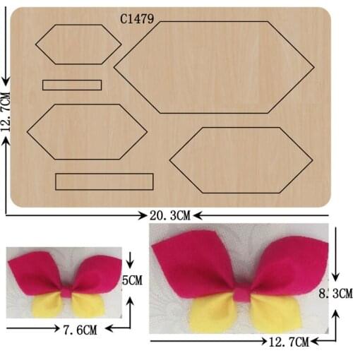 New BOW Wooden die Scrapbooking C-1479 Cutting Dies Multiple sizes