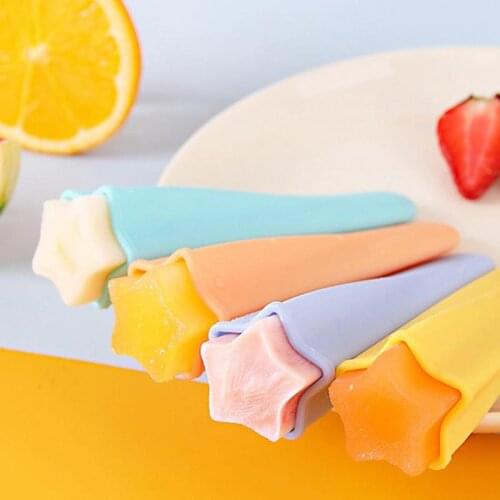 Kapmore 1pc Solid Color Silicone Ice Pop Mold Ice Cream Making Mold Popsicle Mold With Lid Ice Cream Tools Accessories