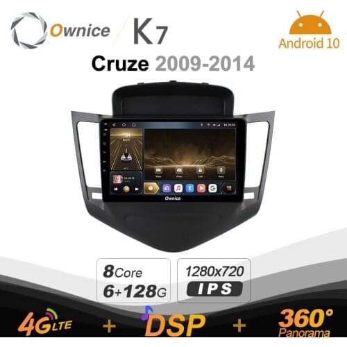 Ownice K7 6G+128G Ownice Android 10.0 Car Radio for Chevrolet Cruze 2009 - 2014 GPS 2din 4G LTE 5G Wifi autoradio 360 SPDIF