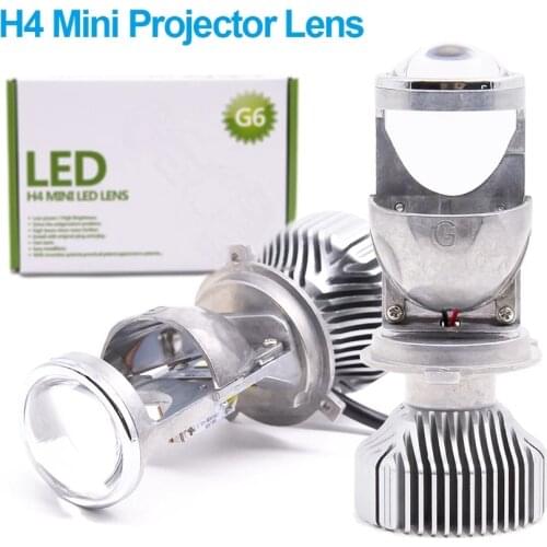 G6 1.5 inch H4 LED Mini Projector Lens For Car H4 Motorcycle HS1 High Low Beam LED Conversion Kit Lamp Headlight 12V24V 5500K