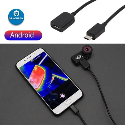 1M Male To Female Extension Cable for Seek Compact PRO FLIR ONE Thermal Camera Type-C / for IPhone Lighting / Android