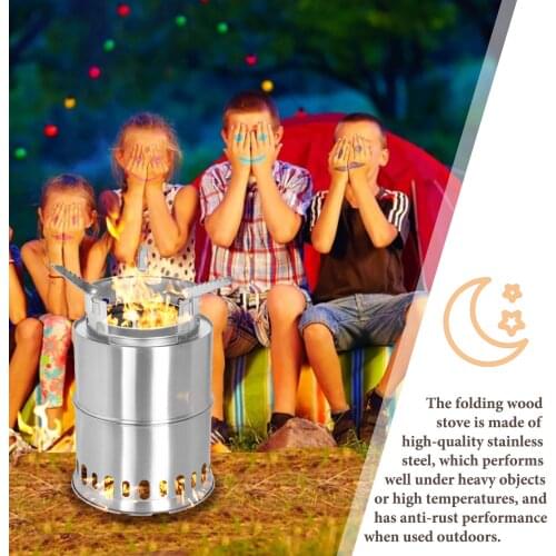 Outdoor Folding Camping Stove Lightweight Simple Bonfire Pit