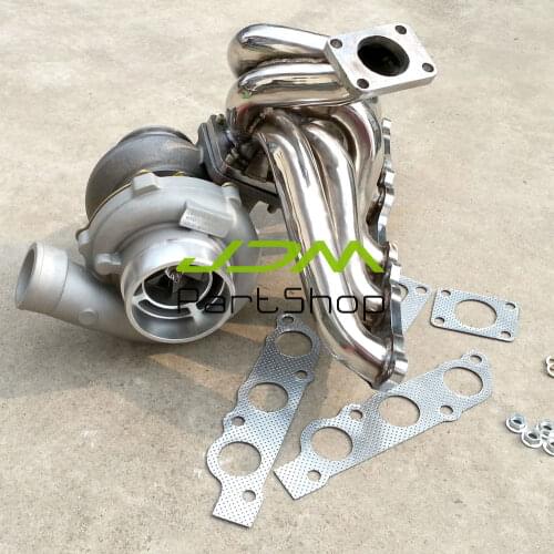 Exhaust Manifold+Turbocharger GT45 Oil Coold Turbine AR 0.84 Compressor AR 0.70 For Lexus IS300 GS300 2JZGE 2JZ-GE