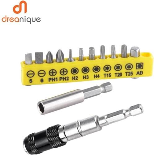 1/4 "Hex Magnetic Electric Screw Drill Tip Drill Screw Tool Durable Locking Bit Holder Drive Guide Drill Bit Screwdriver Bit