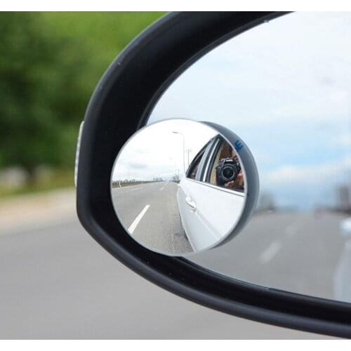1pair 360 Degree Rotable Rimless Universal wide angle Round blind spot mirror Car Rearview Convex Mirror for parking safety