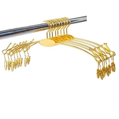 Metal Bold Non-slip Hanger Underwear Alloy Underwear Clothespin Bra Underwear Socks Panties Clip Clothes Organization