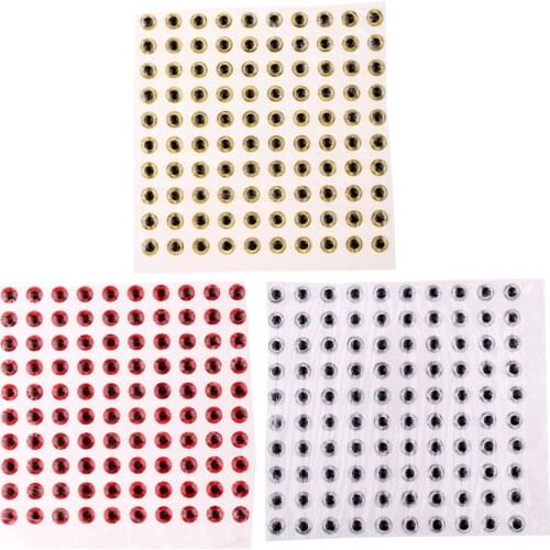 100x Fishing Lure Eyes 3D Holographic Eyes 3D Fish Eyes for Lures