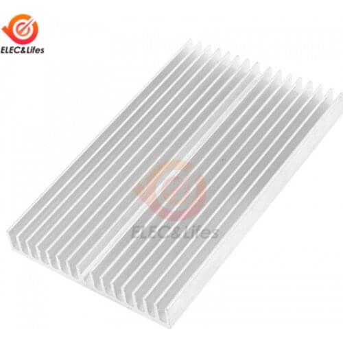 100x60x10 Computer Heatsink Cooler Cooling Aluminum 100x60x10 Heat Sink Heatsink for LED Amplifier Transistor