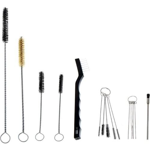 17pcs Airbrush WENXING Spray Gun Nozzle Cleaning Repair Tool Kit Needle & Brush Set Spray Guns Clean Accessories Nozzles