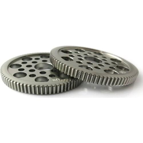 2 PCS 80 or 85 Teeth 0.5 Modulus DIY Spindle Aluminum Gear Toy Car Motor Gearbox Model Toy Motor Gear Shaft Gear