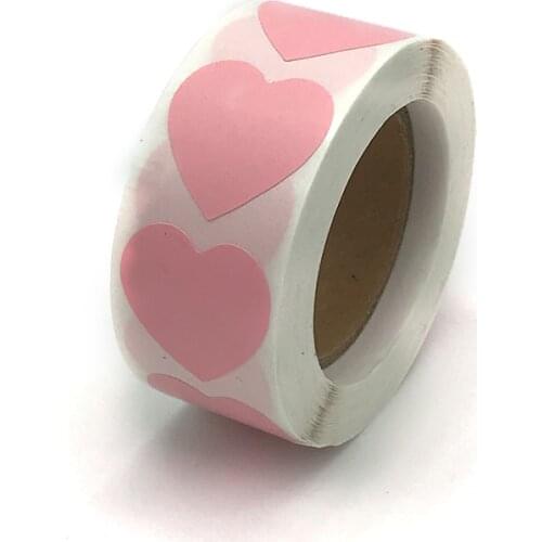 500Pcs/roll Cute Heart Love Stickers for Kids Diary Reward Sticker Labels Kawaii Child Sticker Stationery Office for School 2021