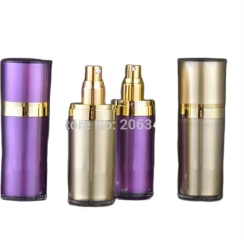 80ML Gold acrylic cone-shape mist sprayer bottle or perfume bottle or water bottle used for cosmetic packing