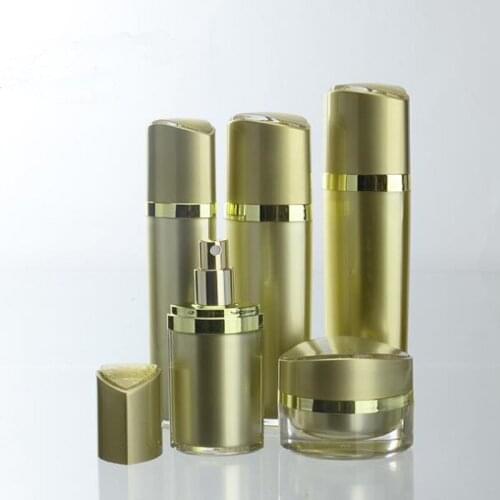 Acrylic Lotion Cream Cosmetic Container Luxury Skin Care Cream Jar Lotion Pump Container Perfume bottle F200